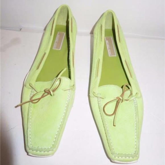 michael kors lime green shoes